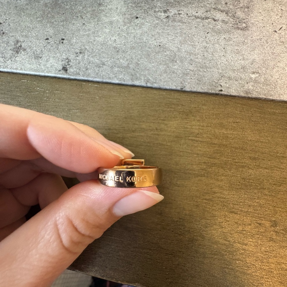Gold Buckle Ring by Michael Kors - Picture 2 of 2
